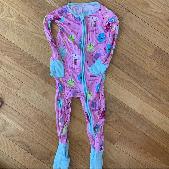 Little Sleepies Pajamas Little Sleepies Monster Mayhem Pink 2t